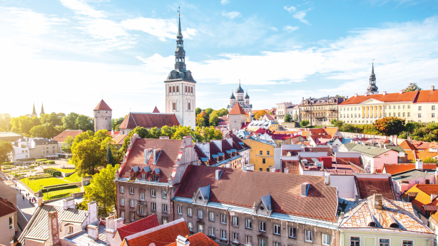 Blick über die Altstadt der estnischen Hauptstadt Tallinn.